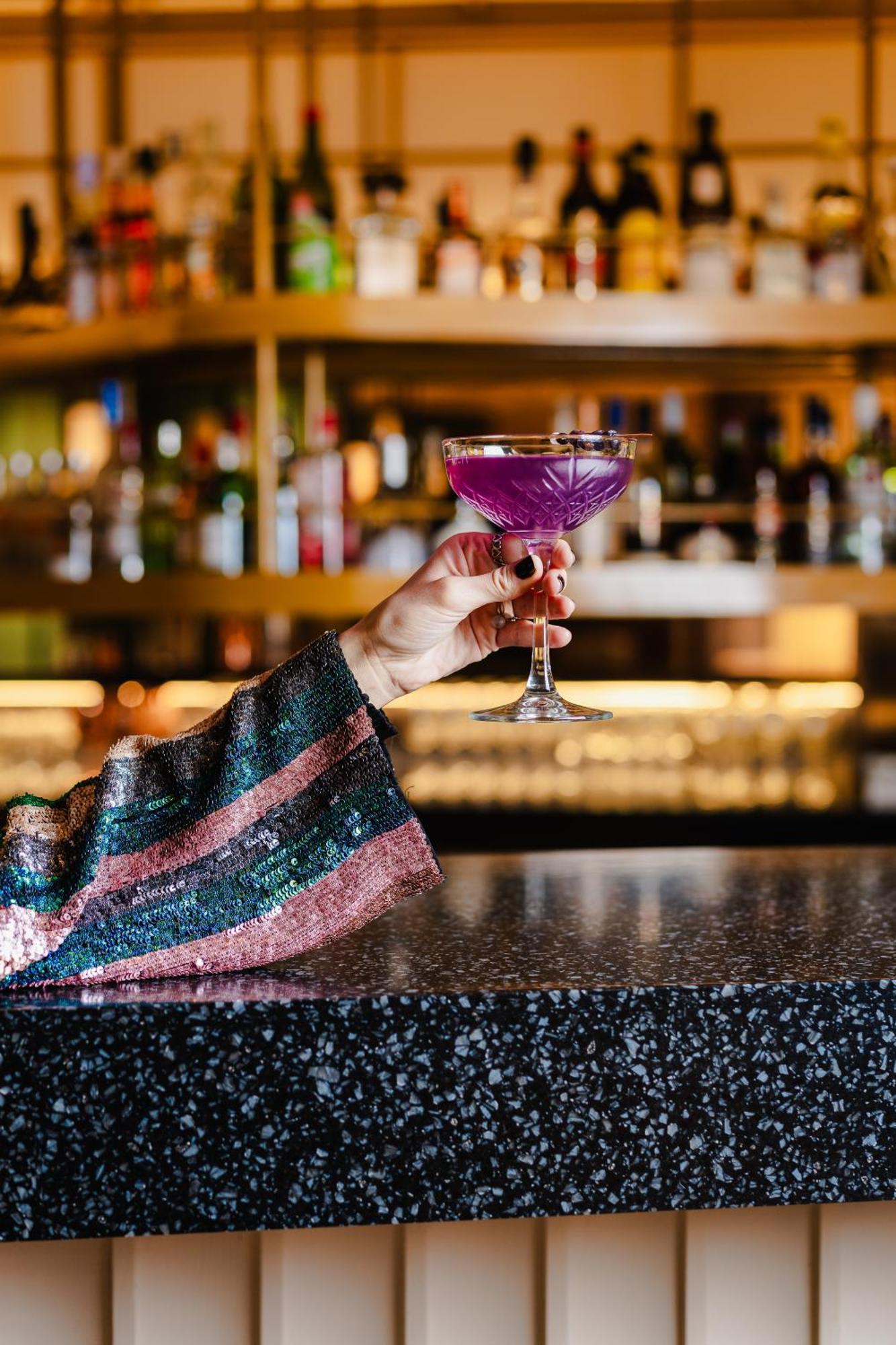 Pullman Santiago El Bosque Hotel Kültér fotó A purple cocktail